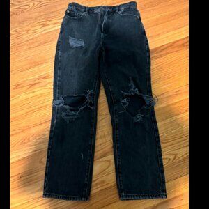 Black ripped Garage jeans